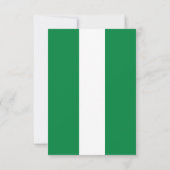 Nigeria-Flagge Dankeskarte (Rückseite)