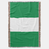 Nigeria-Flagge Decke (Vorderseite Vertikal)