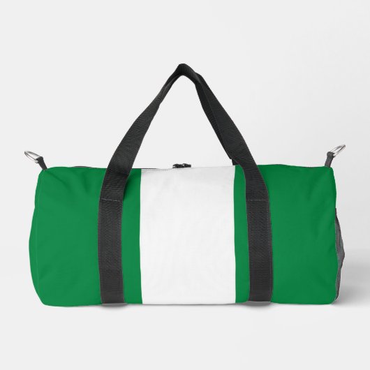 Nigeria-Flagge Duffle Bag (Vorderseite)