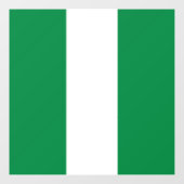 Nigeria-Flagge Fensteraufkleber (Blatt)