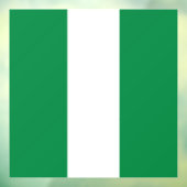 Nigeria-Flagge Fensteraufkleber (Blatt 3)