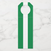 Nigeria-Flagge Flaschenanhänger (Vorderseite)