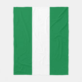 Nigeria-Flagge Fleecedecke (Vorderseite)