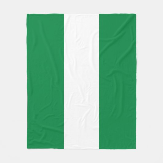 Nigeria-Flagge Fleecedecke (Vorderseite)