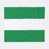 Nigeria-Flagge Fleecedecke (Vorderseite (Horizontal))