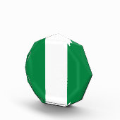 Nigeria-Flagge Fotoblock (Rechts)