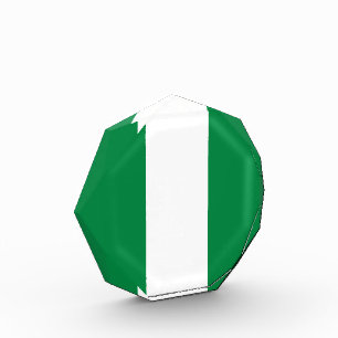 Nigeria-Flagge Fotoblock