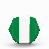 Nigeria-Flagge Fotoblock (Vorderseite)