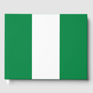 Nigeria-Flagge Gästebuch
