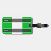 Nigeria-Flagge Gepäckanhänger (Rückseite horizontal)