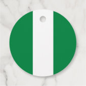 Nigeria-Flagge Geschenkanhänger (Rückseite)