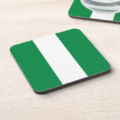 Nigeria-Flagge Getränkeuntersetzer (Linke Seite)