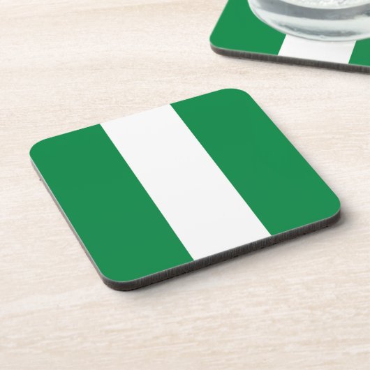 Nigeria-Flagge Getränkeuntersetzer (Linke Seite)
