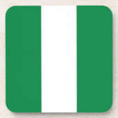 Nigeria-Flagge Getränkeuntersetzer (Vorderseite)