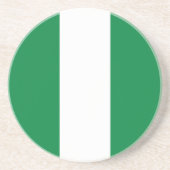 Nigeria-Flagge Getränkeuntersetzer (Vorne)