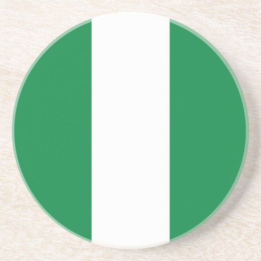 Nigeria-Flagge Getränkeuntersetzer (Vorne)
