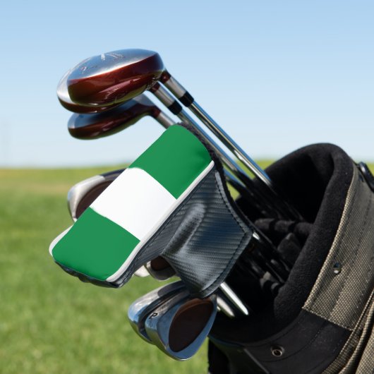 Nigeria-Flagge Golf Headcover (In Situ)