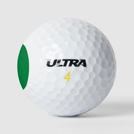 Nigeria-Flagge Golfball (Logo)