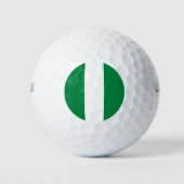 Nigeria-Flagge Golfball (Vorderseite)