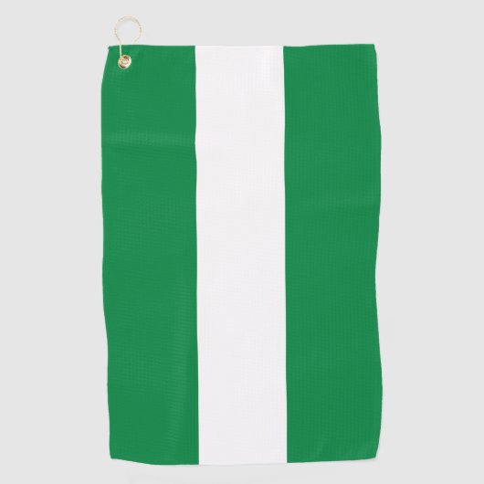 Nigeria-Flagge Golfhandtuch (Vorderseite)