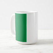 Nigeria-Flagge Kaffeetasse (Vorderseite Links)