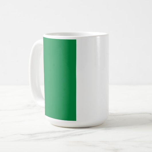 Nigeria-Flagge Kaffeetasse (Vorderseite Links)