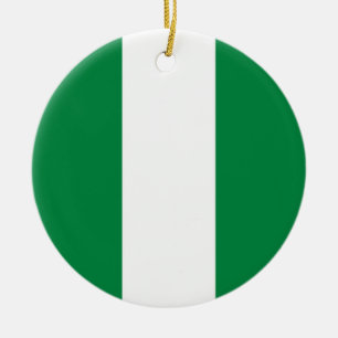 Nigeria-Flagge Keramik Ornament
