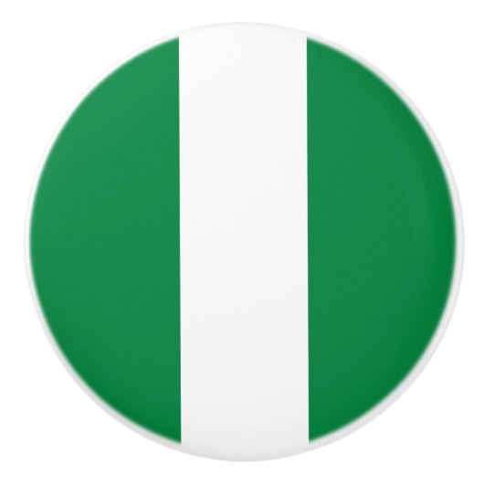 Nigeria-Flagge Keramikknauf (Vorderseite)