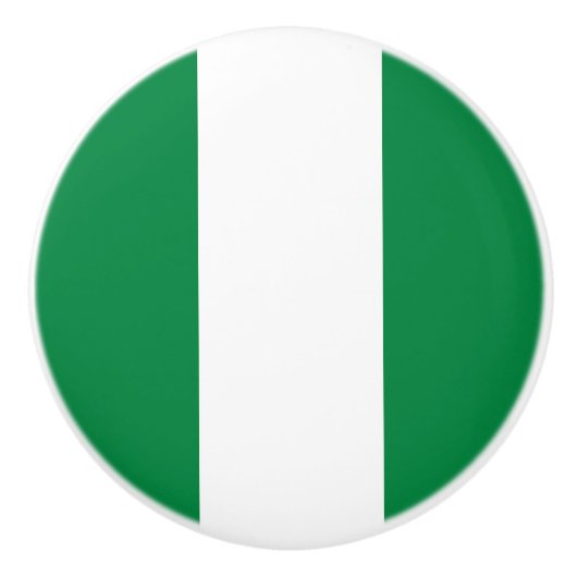 Nigeria-Flagge Keramikknauf (Vorderseite)