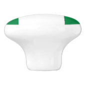 Nigeria-Flagge Keramikknauf (Seitenansicht)