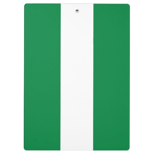 Nigeria-Flagge Klemmbrett (Rückseite)