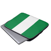Nigeria-Flagge Laptopschutzhülle (Vorne Knopf)