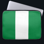 Nigeria-Flagge Laptopschutzhülle<br><div class="desc">Ein ideales Geschenk für alle,  die Patrioten ihres Landes sind!</div>