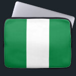 Nigeria-Flagge Laptopschutzhülle<br><div class="desc">Ein ideales Geschenk für alle,  die Patrioten ihres Landes sind!</div>