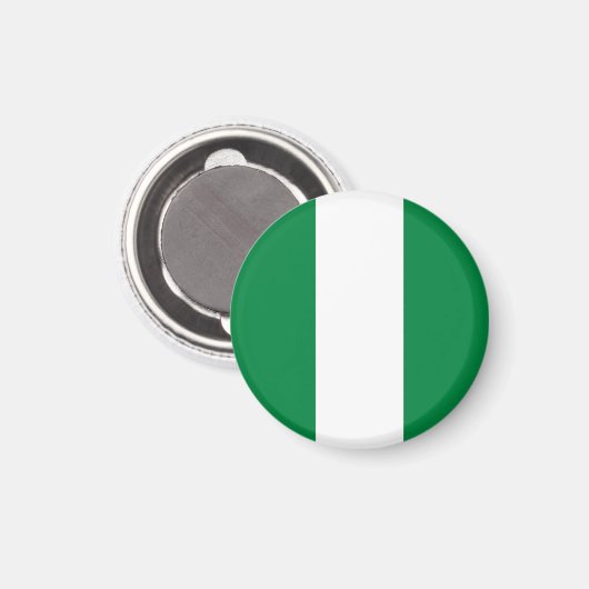 Nigeria-Flagge Magnet (Vorderseite/Rückseite)