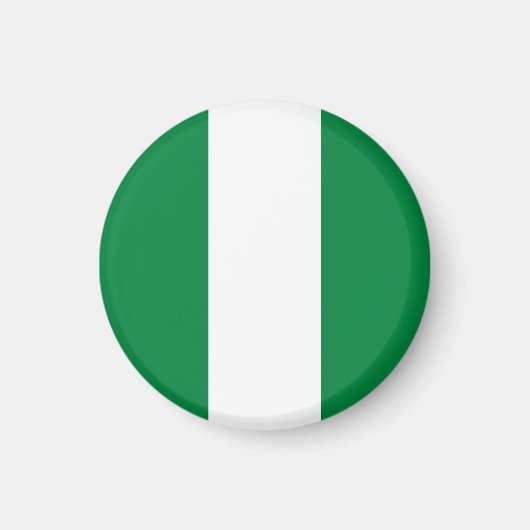 Nigeria-Flagge Magnet (Vorne)
