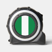 Nigeria-Flagge Maßband (Vorderseite)