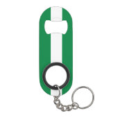 Nigeria-Flagge Mini Flaschenöffner (Rückseite)