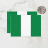 Nigeria-Flagge Mitteilungskarte (Vorderseite/Rückseite Beispiel)