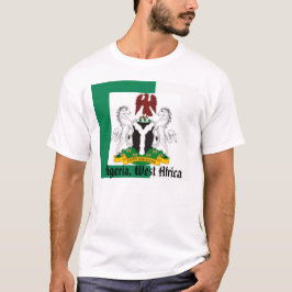 Nigeria-Flagge, Nigeriaarms21, Nigeria, Westafrika T-Shirt