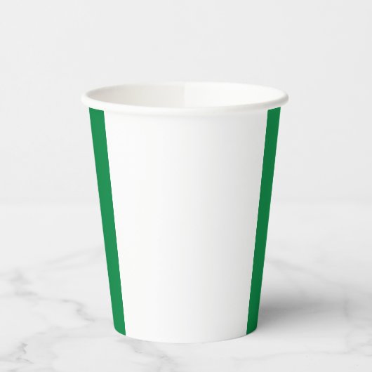 Nigeria-Flagge Pappbecher (Links)