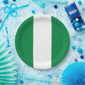 Nigeria-Flagge Pappteller (Party)