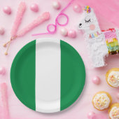 Nigeria-Flagge Pappteller (Party)