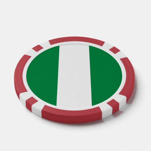 Nigeria-Flagge Pokerchips (Einzeln)