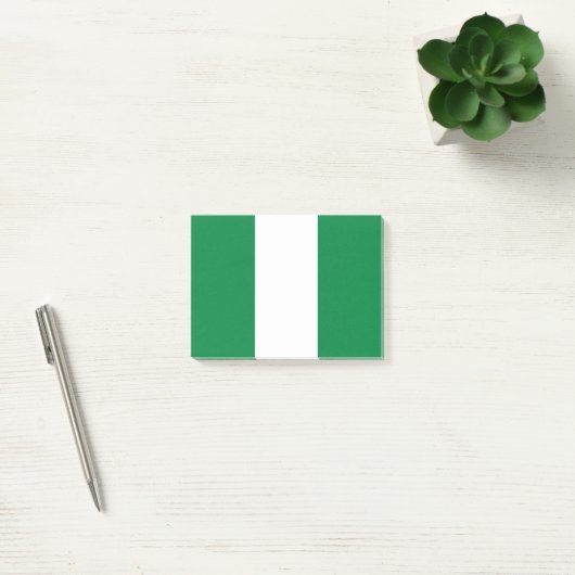 Nigeria-Flagge Post-it Klebezettel (Büro)
