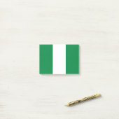 Nigeria-Flagge Post-it Klebezettel (Auf Schreibtisch)