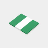 Nigeria-Flagge Post-it Klebezettel (angewinkelt)