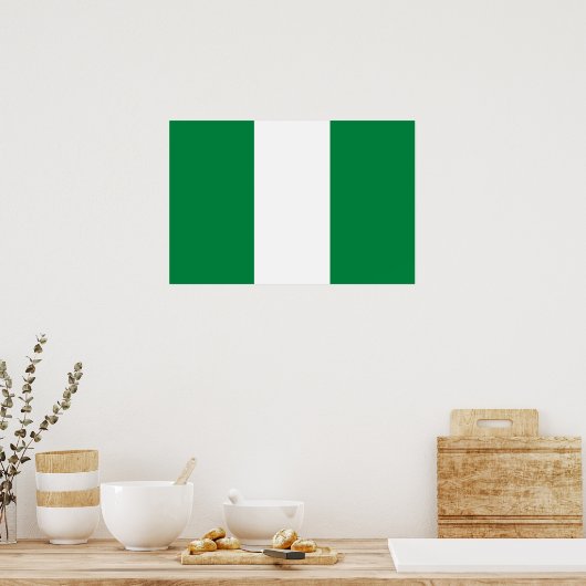 Nigeria-Flagge Poster (Küche)