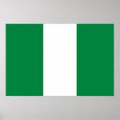 Nigeria-Flagge Poster (Vorne)