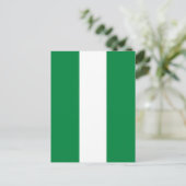 Nigeria-Flagge Postkarte (Stehend Vorderseite)